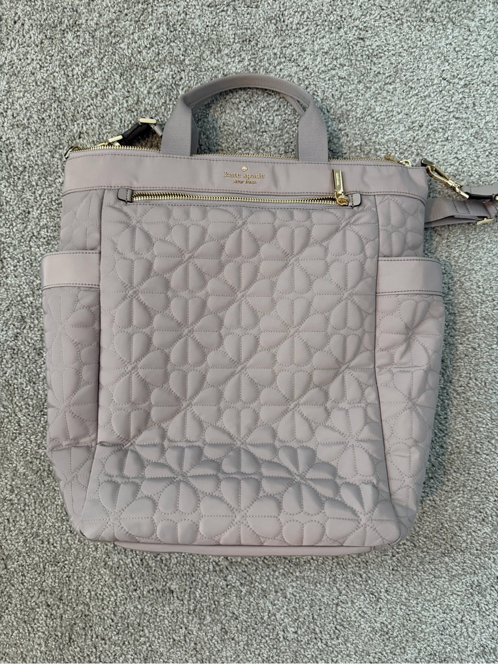 kate spade Quilted convertible backpack